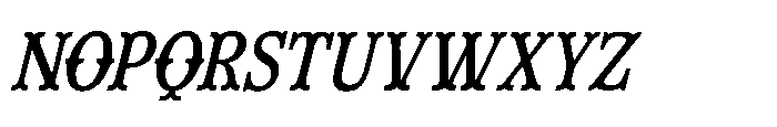 Westron Way Honor Italic Italic Font LOWERCASE