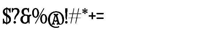 Westron Way Honor Regular Font OTHER CHARS
