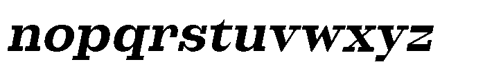 Westype Westy Bold Italic Font LOWERCASE