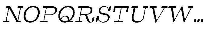 Westype Westy Italic Font UPPERCASE