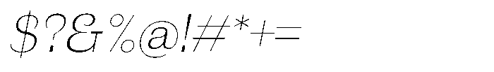 Westype Westy Light Italic Font OTHER CHARS