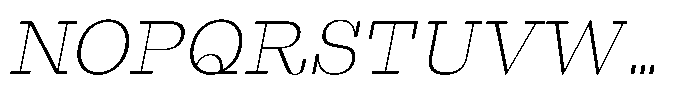 Westype Westy Light Italic Font UPPERCASE