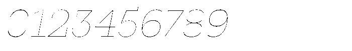 Westype Westy Thin Italic Font OTHER CHARS