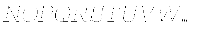 Westype Westy Thin Italic Font UPPERCASE