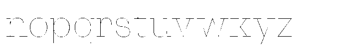 Westype Westy Thin Font LOWERCASE