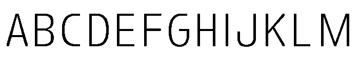 FC Crimp 110 X Condensed Light Font UPPERCASE