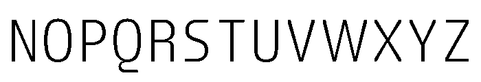 FC Crimp 110 X Condensed Light Font UPPERCASE