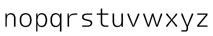 FC Crimp 110 X Condensed Light Font LOWERCASE