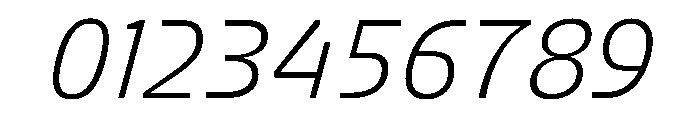 FC Crimp 111 X Condensed Light Italic Font OTHER CHARS