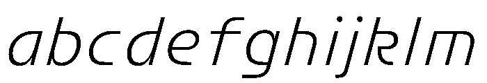 FC Crimp 111 X Condensed Light Italic FONT