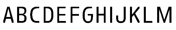 FC Crimp 130 X Condensed Medium Font UPPERCASE