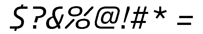 FC Crimp 131 X Condensed Medium Italic Font OTHER CHARS