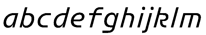FC Crimp 131 X Condensed Medium Italic FONT