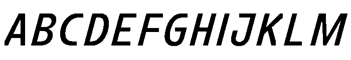 FC Crimp 141 X Condensed Bold Italic Font UPPERCASE