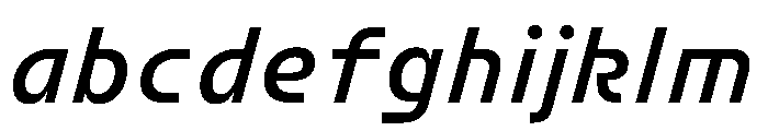 FC Crimp 141 X Condensed Bold Italic FONT