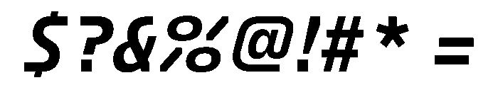 FC Crimp 151 X Condensed Extra Bold Italic Font OTHER CHARS