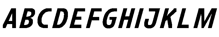 FC Crimp 151 X Condensed Extra Bold Italic Font UPPERCASE