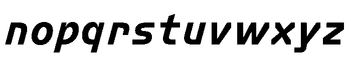 FC Crimp 151 X Condensed Extra Bold Italic Font LOWERCASE