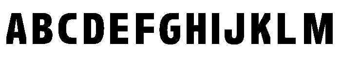 FC Crimp 160 X Condensed Black Font UPPERCASE