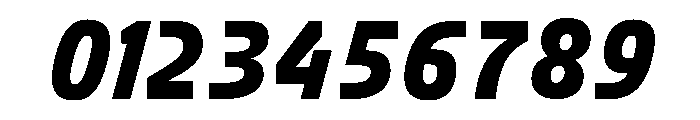 FC Crimp 161 X Condensed Black Italic Font OTHER CHARS