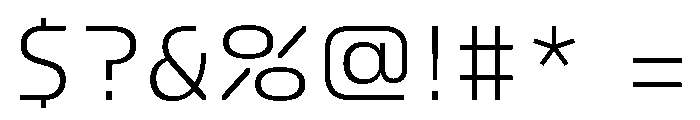 FC Crimp 210 Condensed Light Font OTHER CHARS
