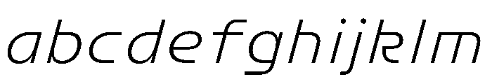 FC Crimp 211 Condensed Light Italic FONT