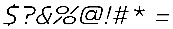 FC Crimp 221 Condensed Italic Font OTHER CHARS