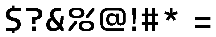 FC Crimp 240 Condensed Bold Font OTHER CHARS