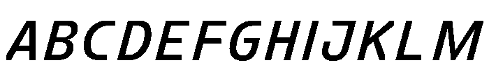 FC Crimp 241 Condensed Bold Italic Font UPPERCASE