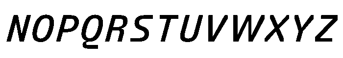FC Crimp 241 Condensed Bold Italic Font UPPERCASE