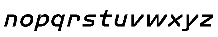 FC Crimp 241 Condensed Bold Italic Font LOWERCASE