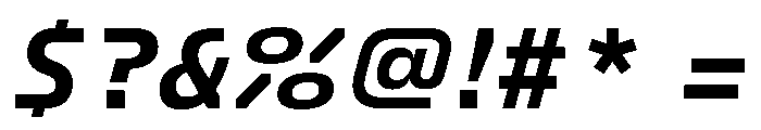 FC Crimp 251 Condensed Extra Bold Italic Font OTHER CHARS