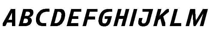 FC Crimp 251 Condensed Extra Bold Italic Font UPPERCASE