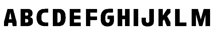 FC Crimp 260 Condensed Black Font UPPERCASE
