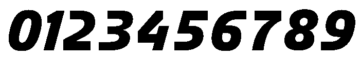 FC Crimp 261 Condensed Black Italic Font OTHER CHARS