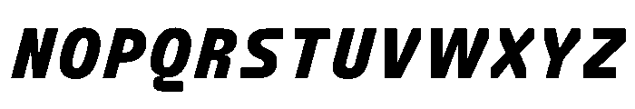 FC Crimp 261 Condensed Black Italic Font UPPERCASE