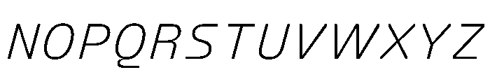 FC Crimp 311 Light Italic Font UPPERCASE