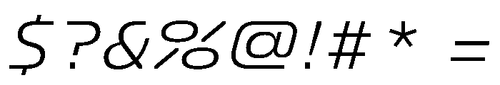 FC Crimp 321 Italic Font OTHER CHARS