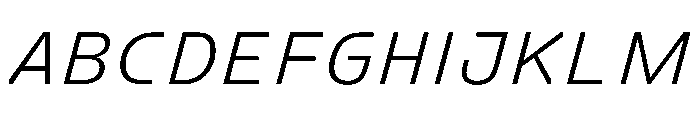 FC Crimp 321 Italic Font UPPERCASE