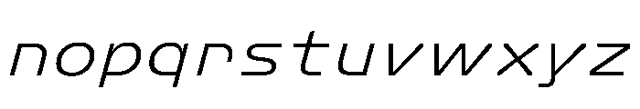 FC Crimp 321 Italic Font LOWERCASE