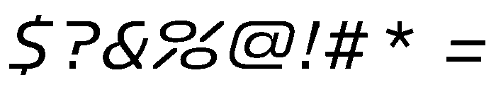 FC Crimp 331 Medium Italic Font OTHER CHARS