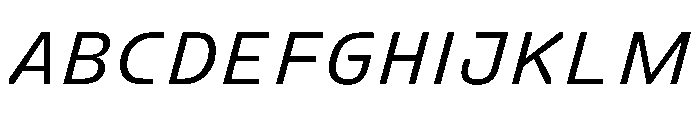 FC Crimp 331 Medium Italic Font UPPERCASE