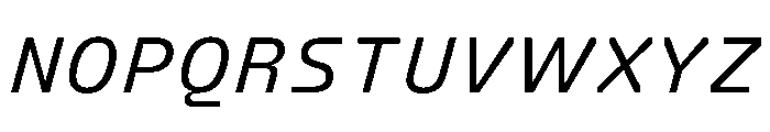 FC Crimp 331 Medium Italic Font UPPERCASE