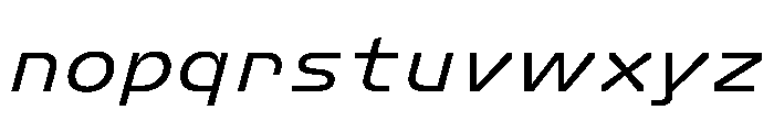 FC Crimp 331 Medium Italic Font LOWERCASE