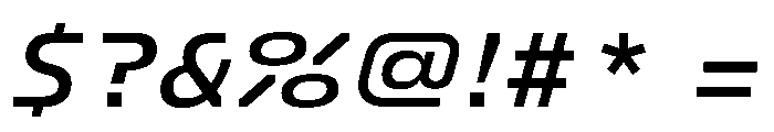 FC Crimp 341 Bold Italic Font OTHER CHARS