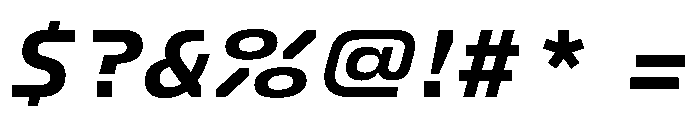 FC Crimp 351 Extra Bold Italic Font OTHER CHARS
