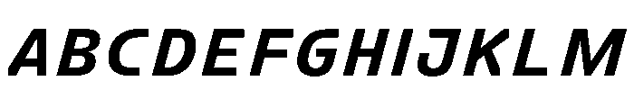FC Crimp 351 Extra Bold Italic Font UPPERCASE
