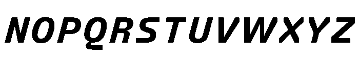 FC Crimp 351 Extra Bold Italic Font UPPERCASE
