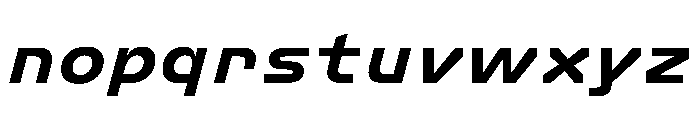 FC Crimp 351 Extra Bold Italic Font LOWERCASE