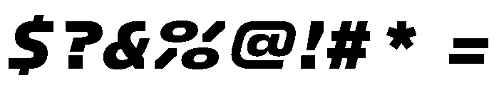FC Crimp 361 Black Italic Font OTHER CHARS
